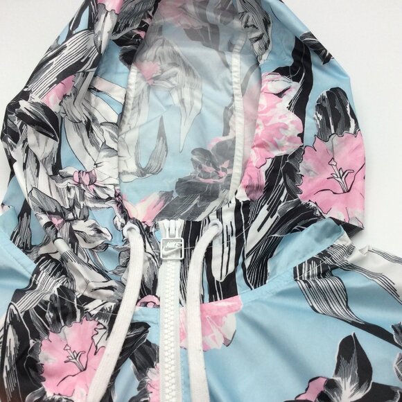 Nike Hyper Femme Windrunner Floral Accent Cropped Hooded Jacket - Picture 4 of 16